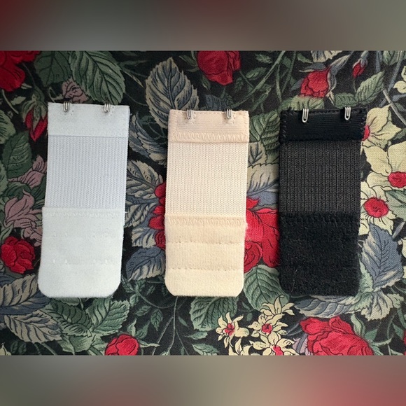 3 piece BRA EXTENDERS | Black, Cream, and White - Picture 4 of 6